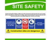 Site Safety Rigid Material Sign